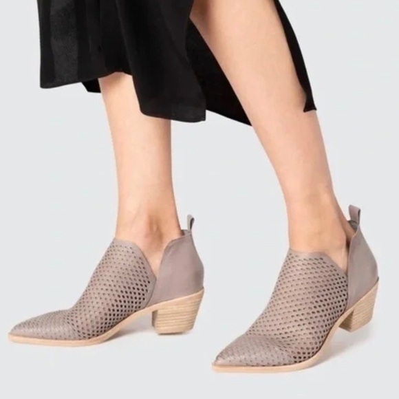 Dolce Vita Sher Perforated Bootie in Grey - Picture 2 of 6
